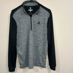 Adidas Heather Gray and Black Pullover new without tags